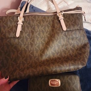 Michael Kors purse and wallet
